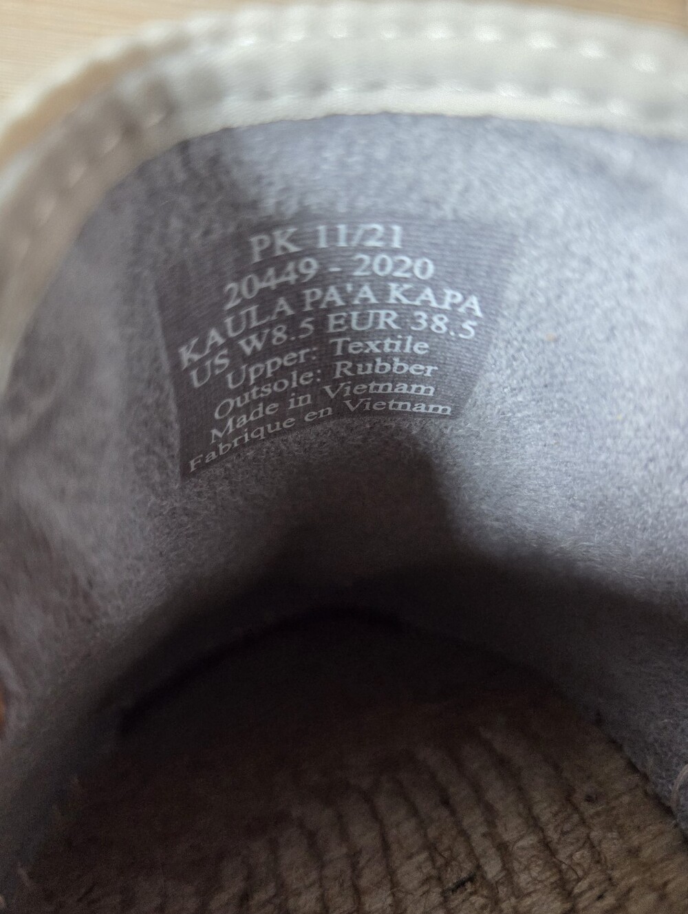 OluKai Pā'akai Espadrille Beige Linen Slip On Shoes Womens Size 8.5 - Picture 9 of 11